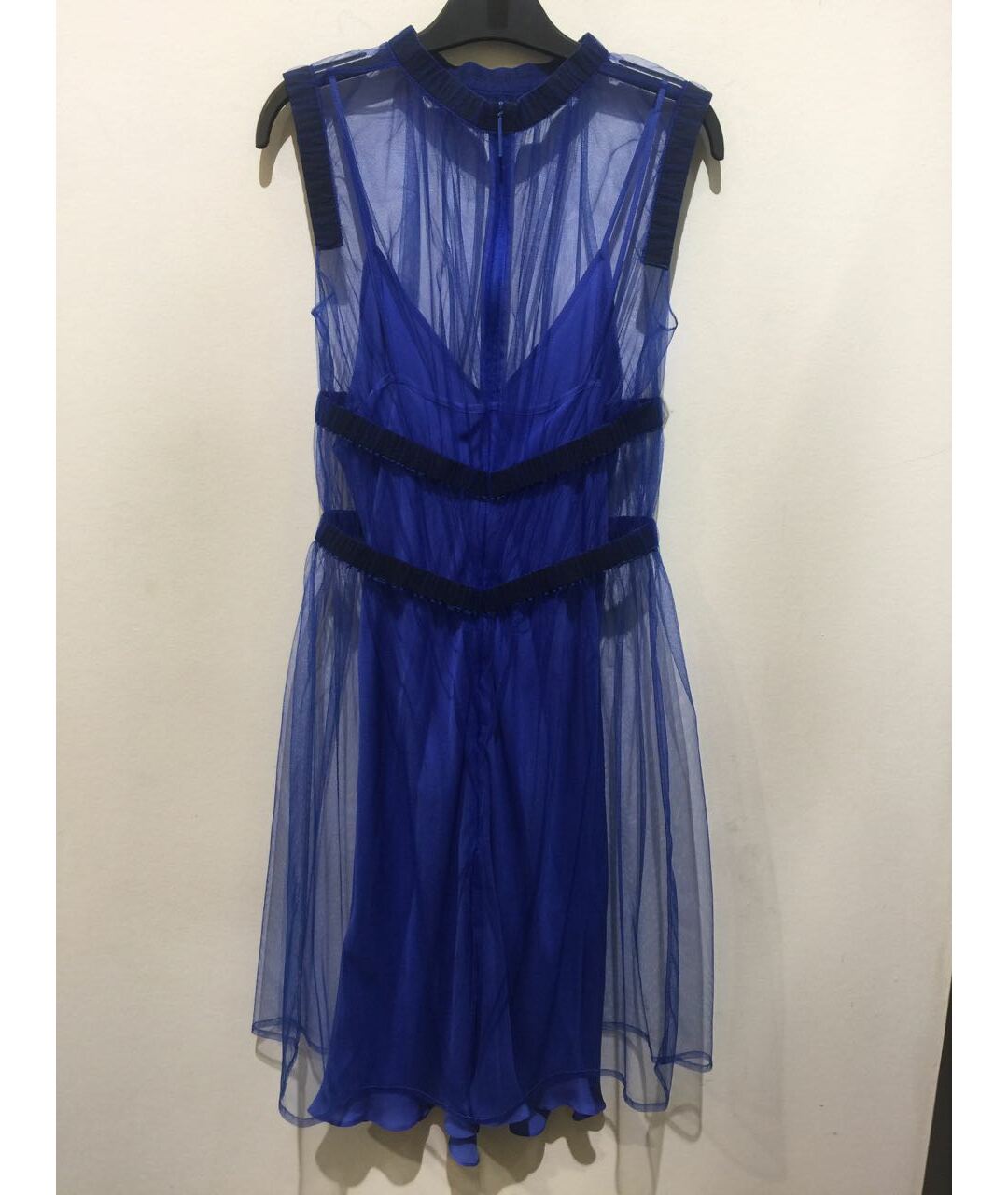 CHRISTOPHER KANE Синее шелковое повседневное платье, фото 2