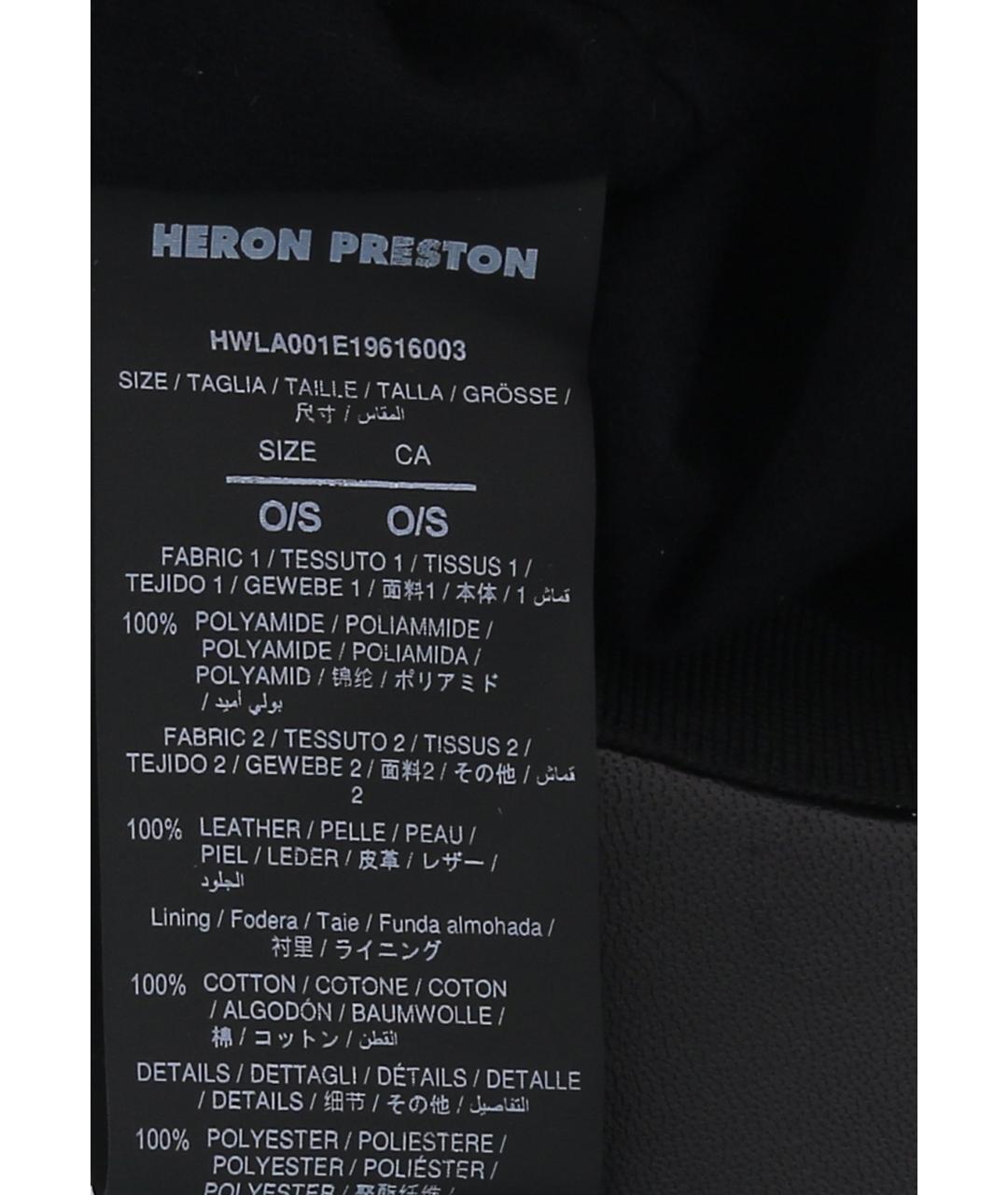 HERON PRESTON Черная кепка, фото 4