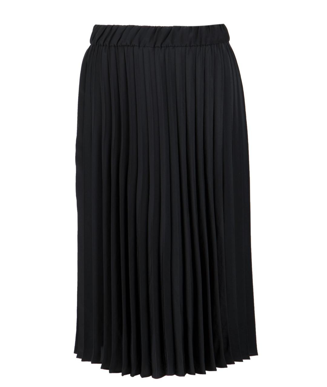 P.A.R.O.S.H. Черная полиэстеровая юбка миди, фото 1