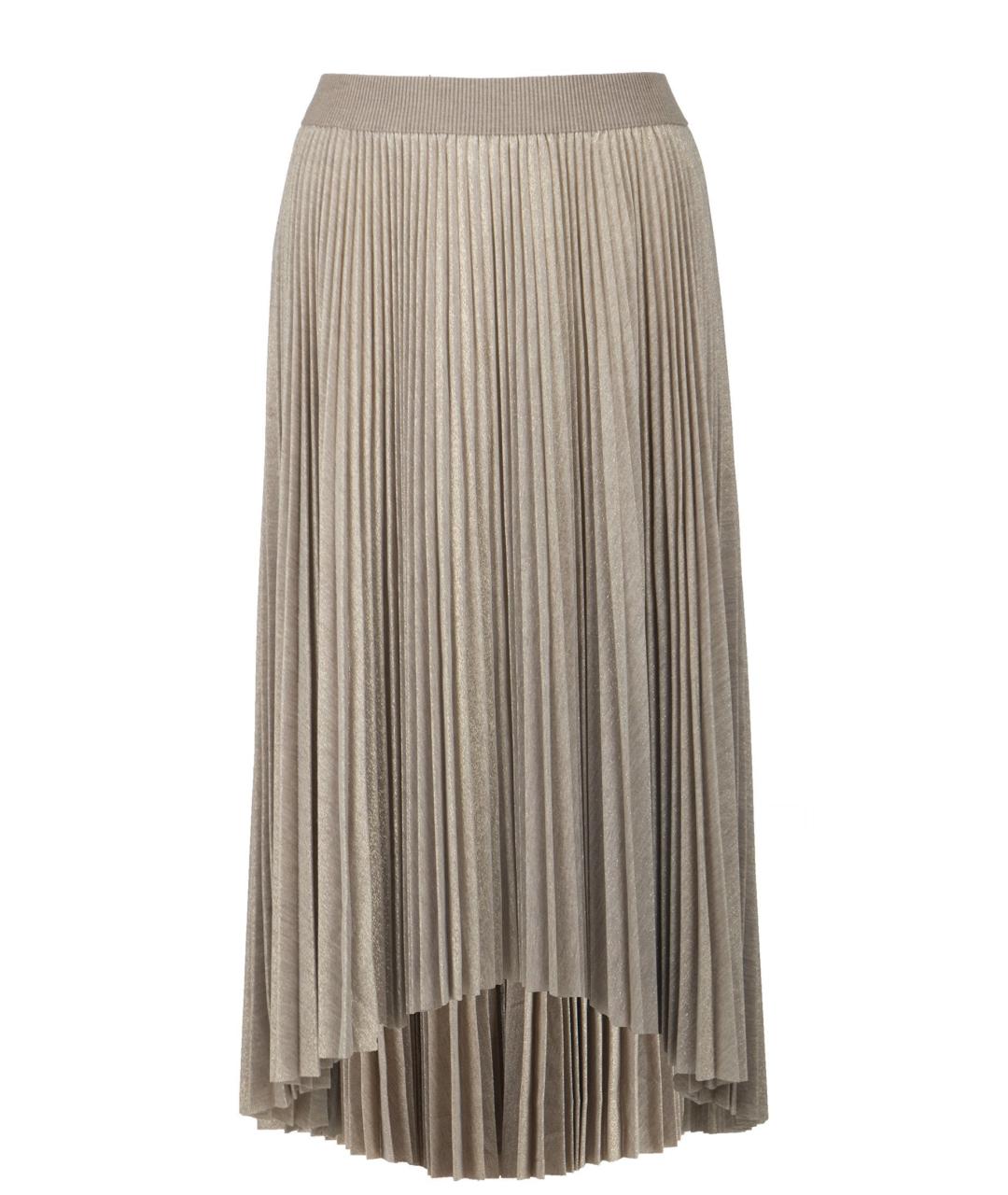 FABIANA FILIPPI Золотая полиэстеровая юбка миди, фото 1