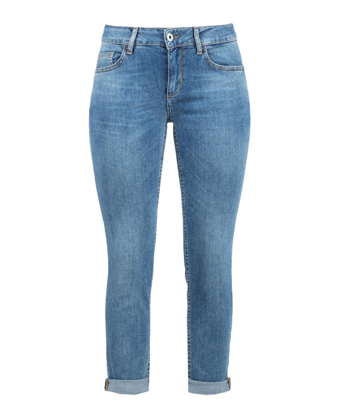 LIU JO Синие хлопковые джинсы слим, фото 1