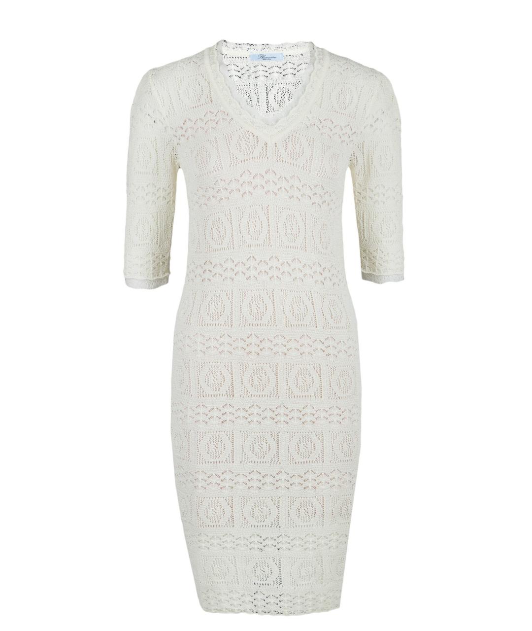 BLUMARINE Белое полиэстеровое платье, фото 1
