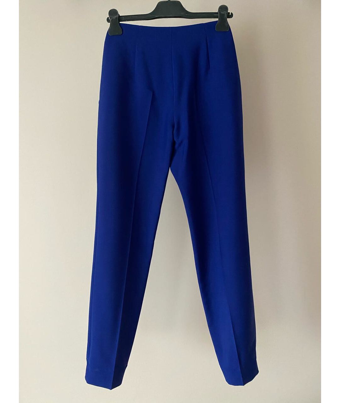 CHRISTIAN DIOR PRE-OWNED Синие шерстяные прямые брюки, фото 3