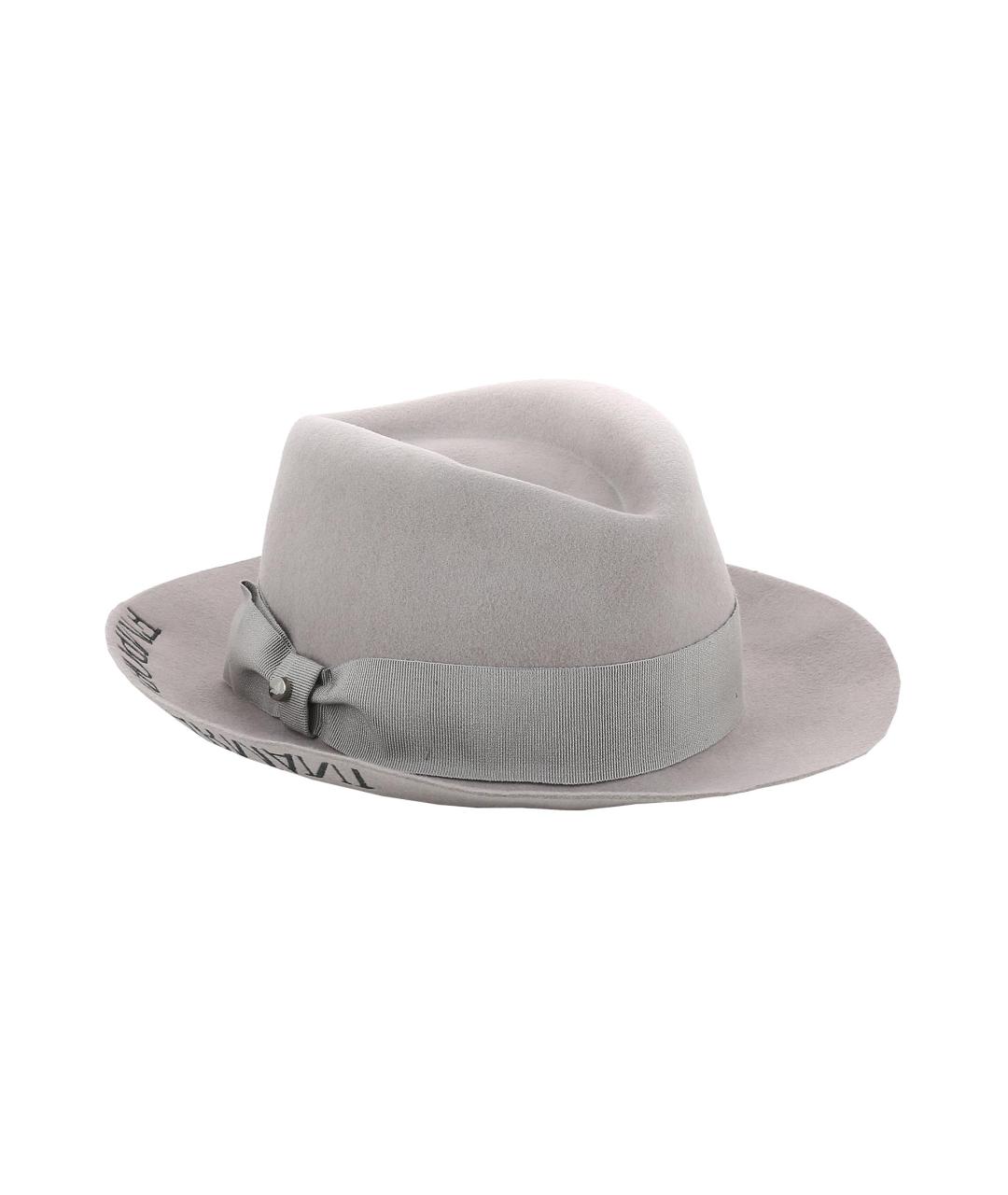 EMPORIO ARMANI Серая шерстяная шляпа, фото 1