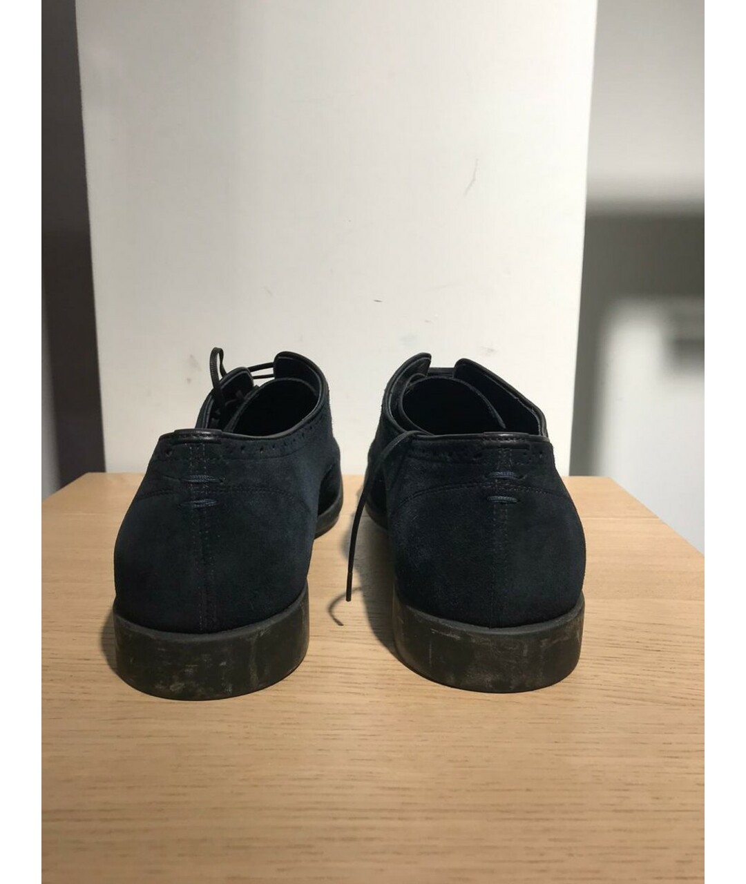 SERGIO ROSSI Темно-синие замшевые туфли, фото 4