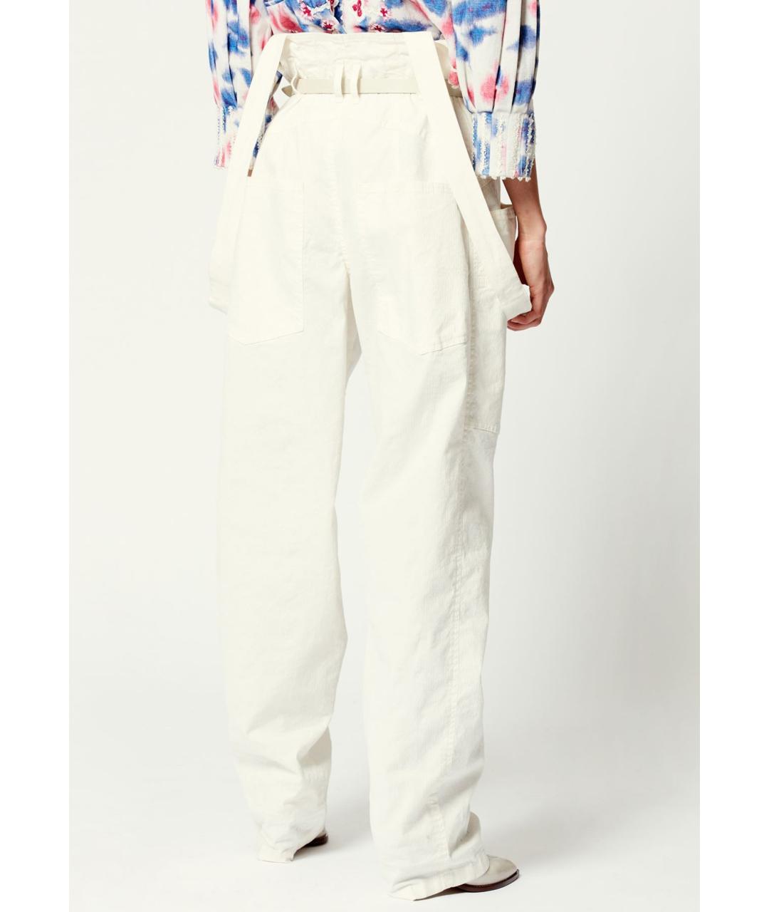 ISABEL MARANT Серые хлопковые прямые брюки, фото 2