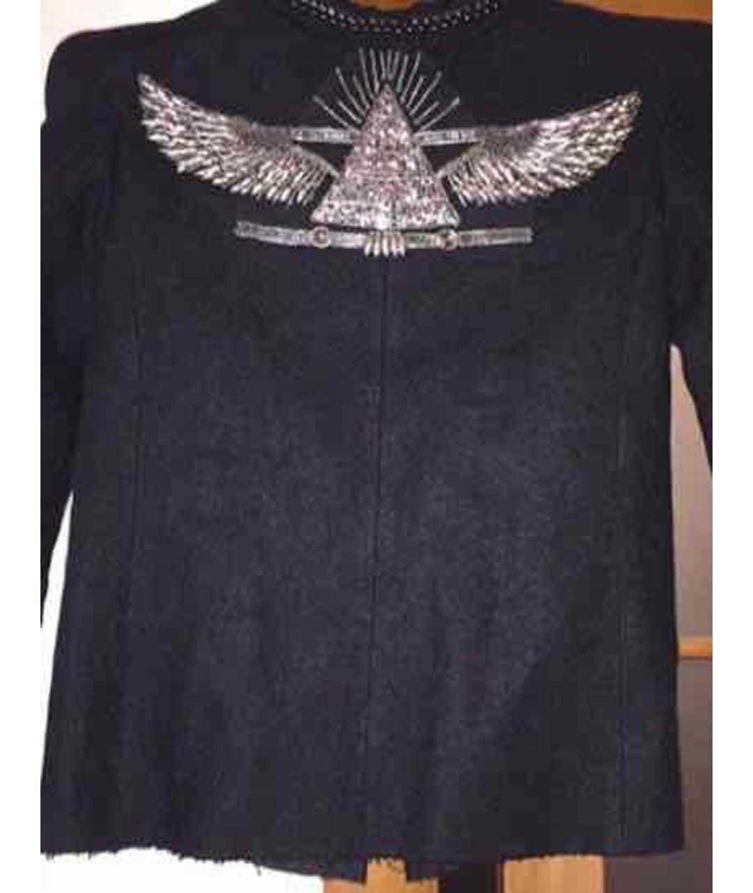 BALMAIN Черный вискозный жакет/пиджак, фото 3