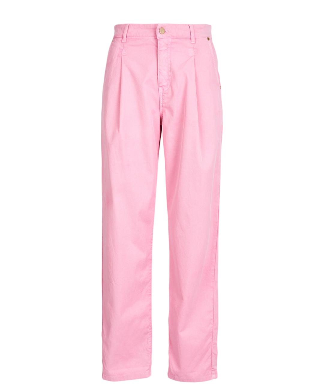 ESSENTIAL Розовые хлопковые прямые джинсы, фото 1