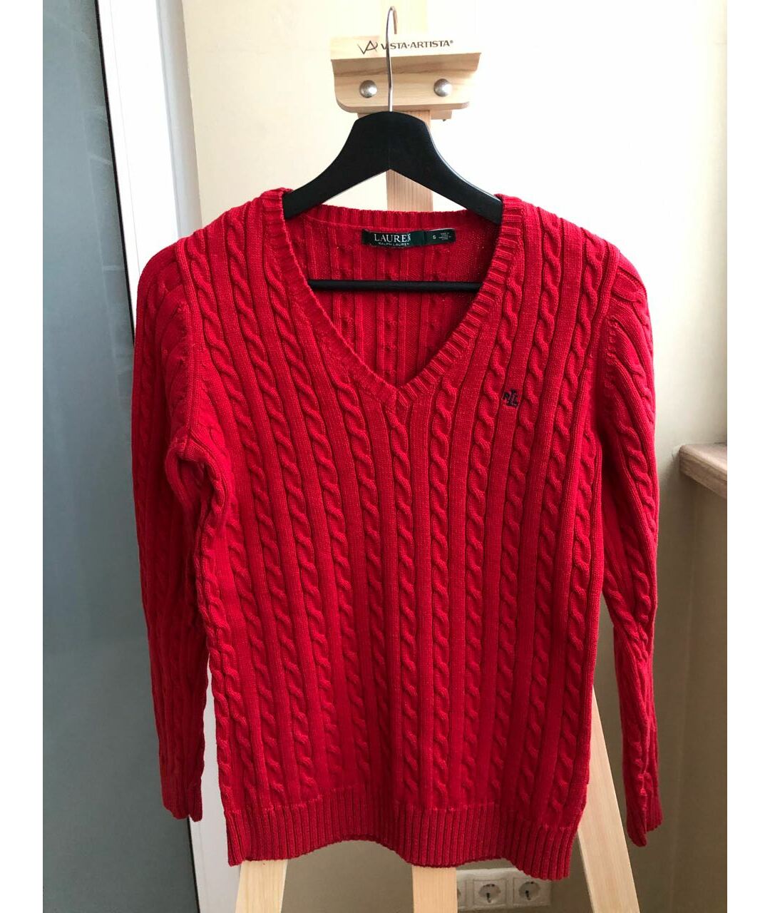 RALPH LAUREN Красный хлопковый джемпер / свитер, фото 5