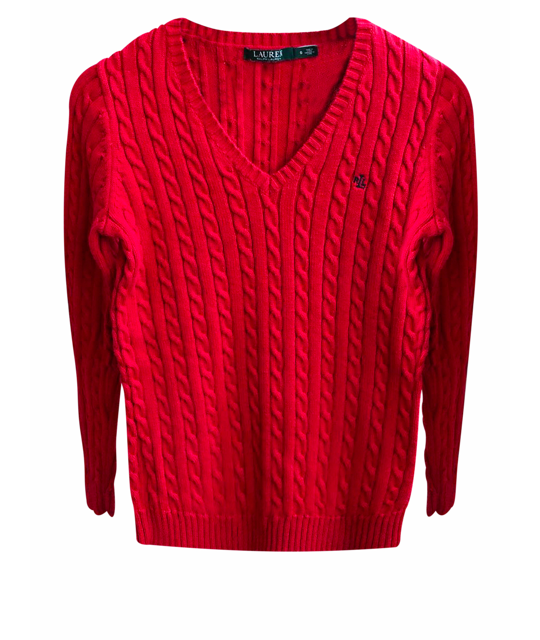 RALPH LAUREN Красный хлопковый джемпер / свитер, фото 1