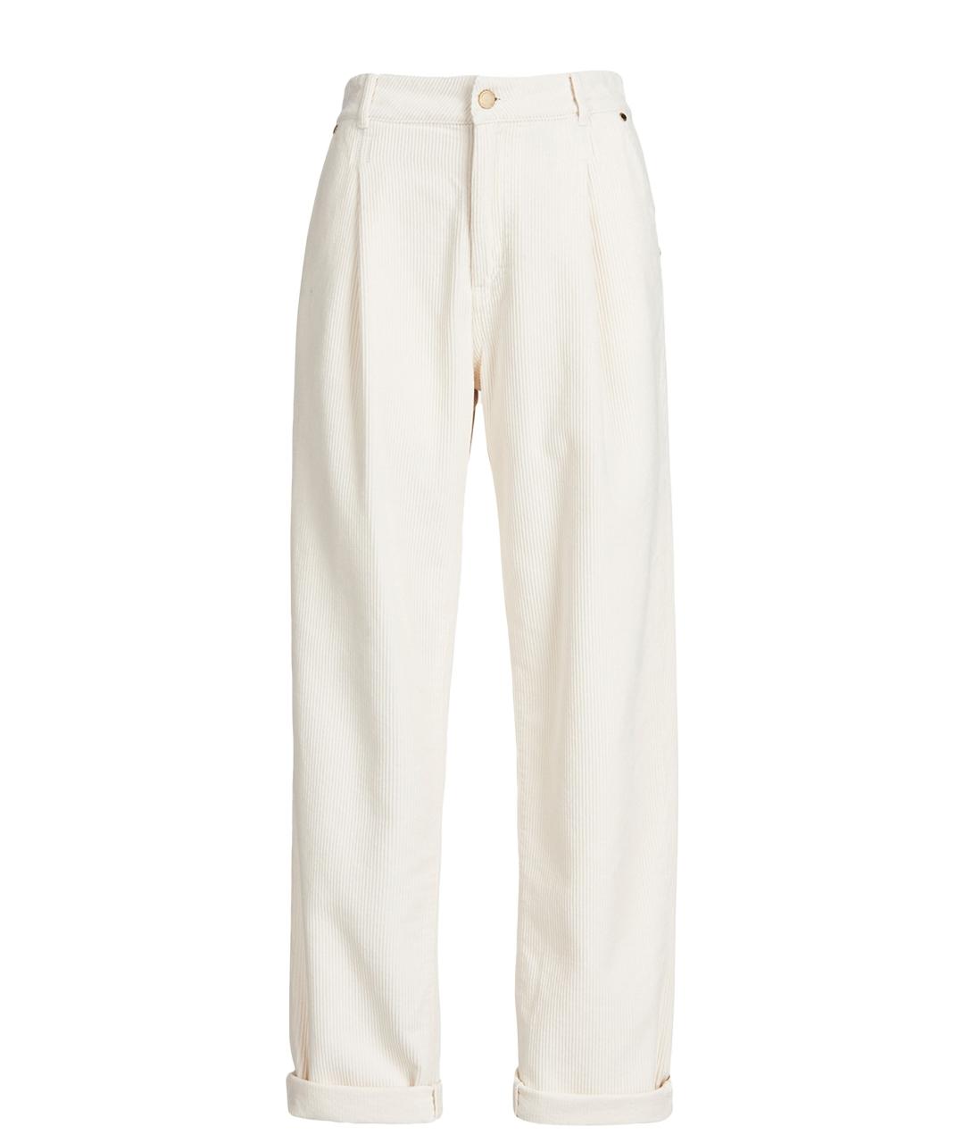 ESSENTIAL Белые хлопковые прямые джинсы, фото 1