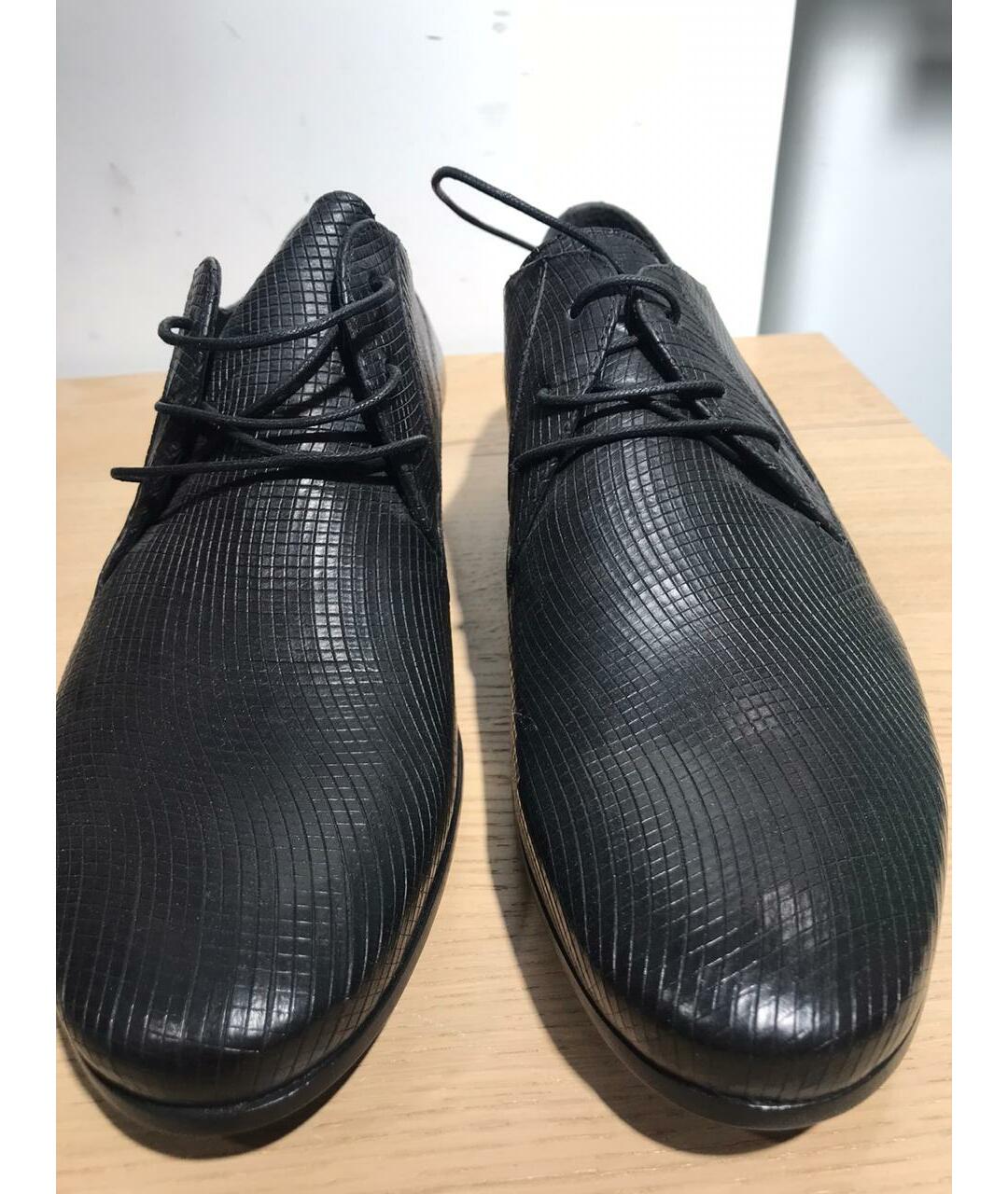 LANVIN Черные кожаные туфли, фото 2