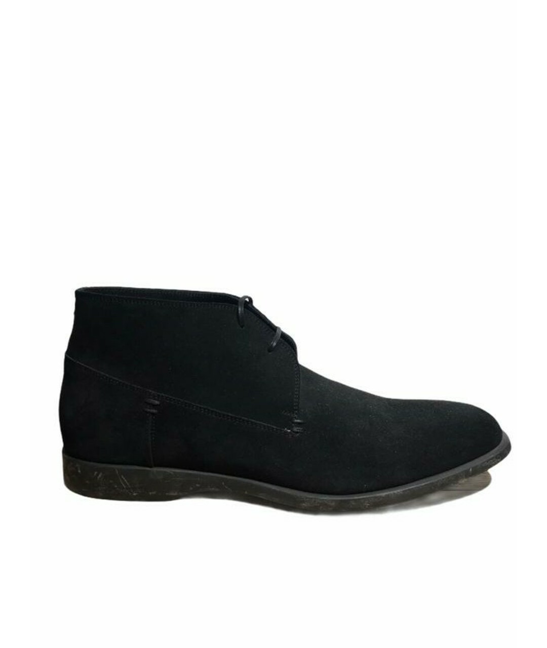 SERGIO ROSSI Черные замшевые высокие ботинки, фото 1