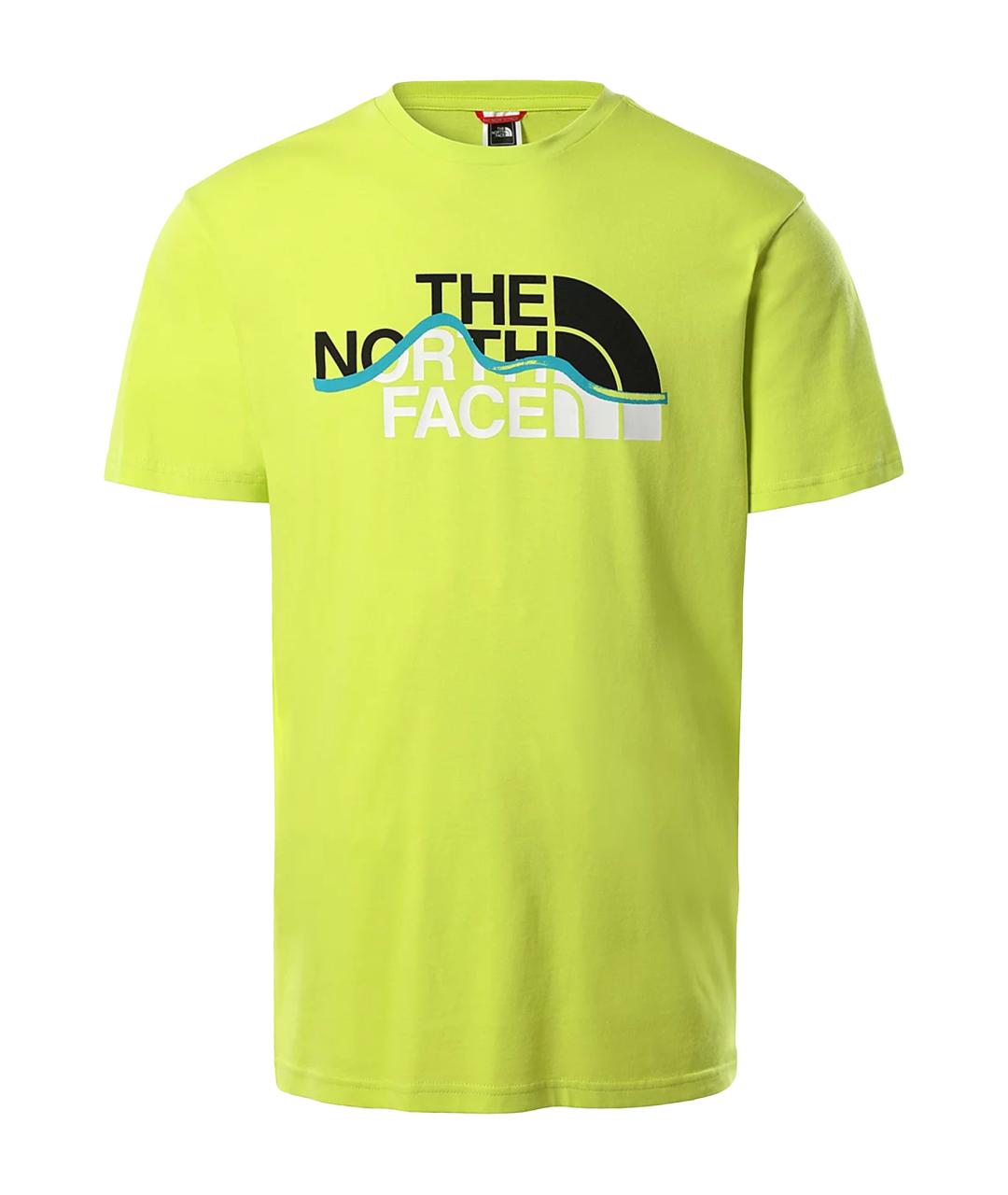 THE NORTH FACE Желтая хлопковая футболка, фото 1