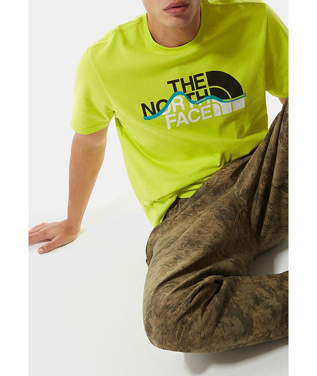 THE NORTH FACE Желтая хлопковая футболка, фото 4