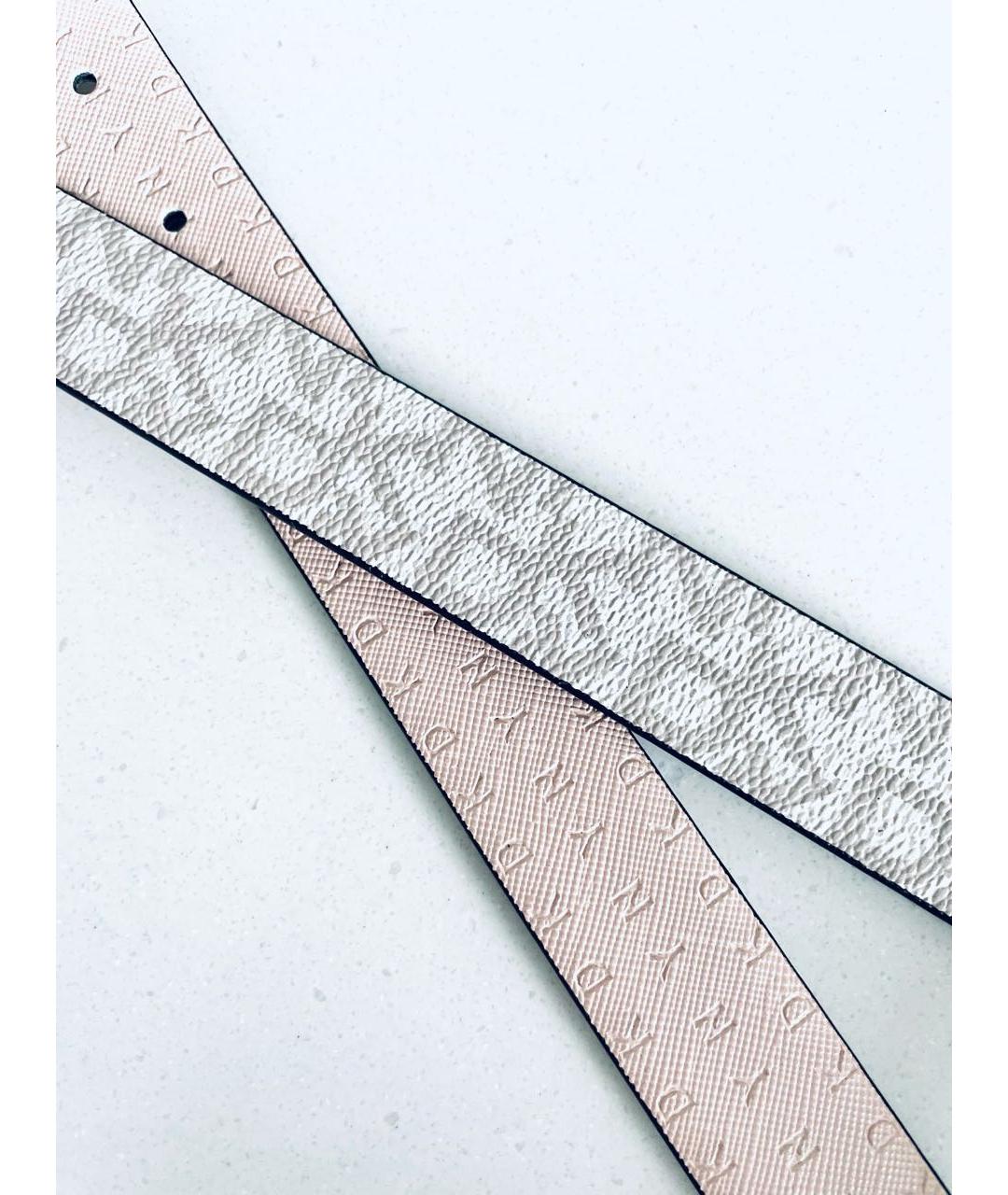 DKNY Бежевый ремень из искусственной кожи, фото 4