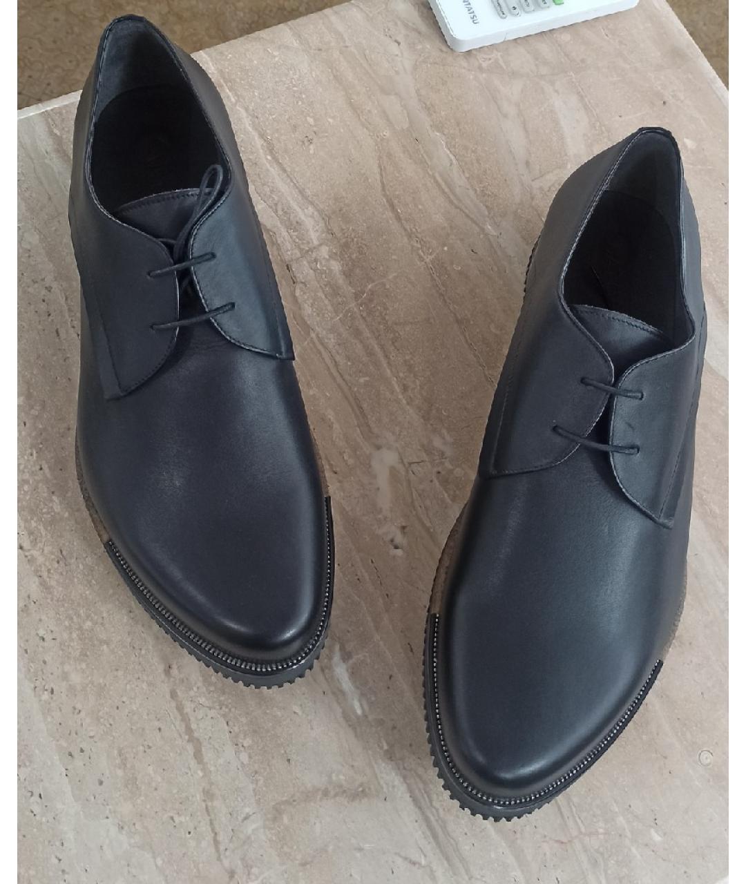LANVIN Черные кожаные туфли, фото 2