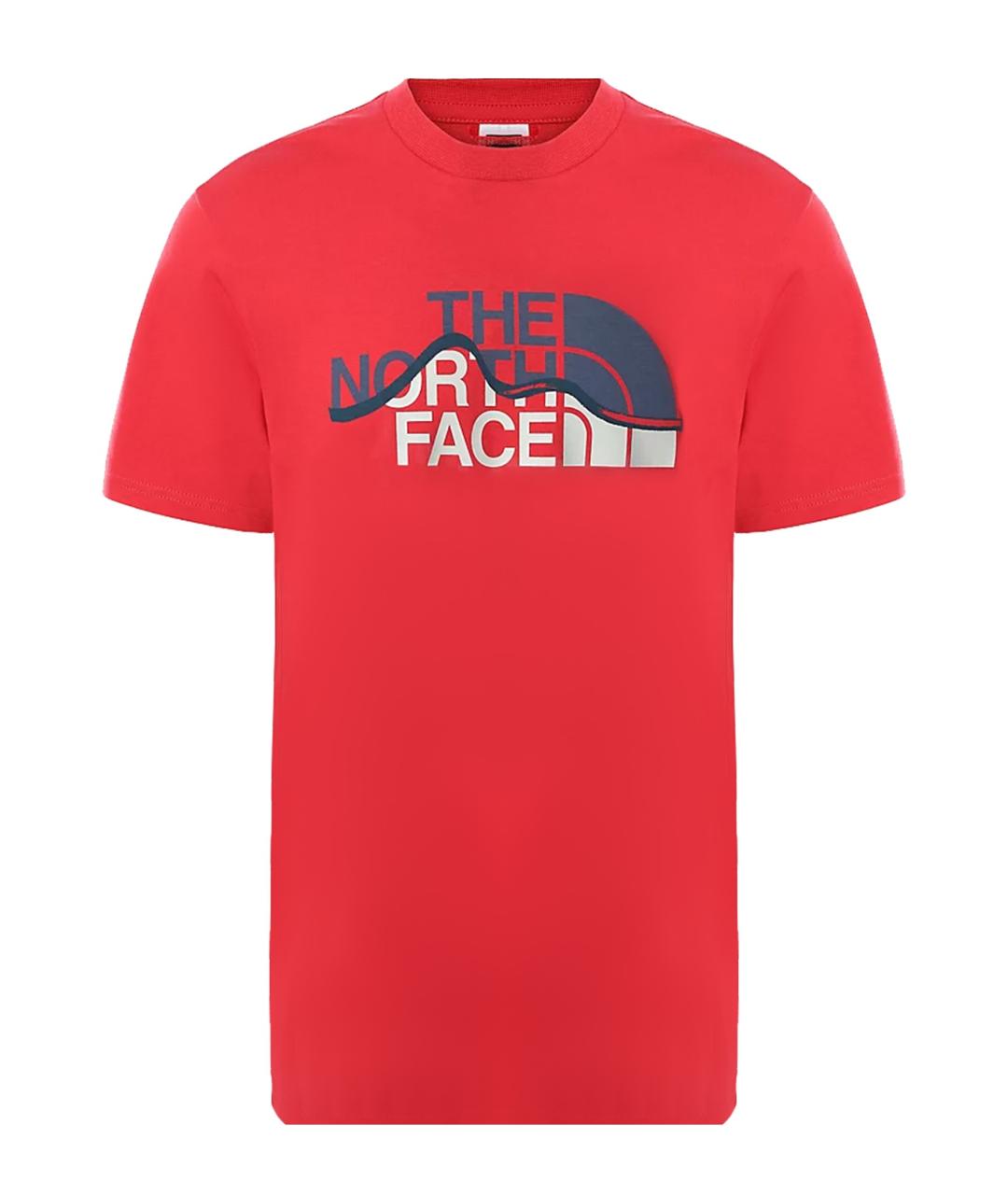 THE NORTH FACE Красная хлопковая футболка, фото 1
