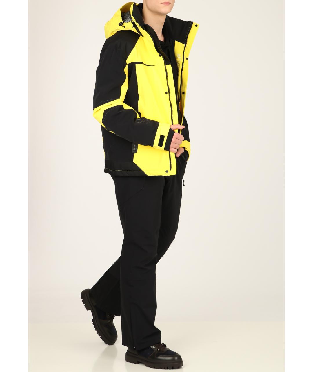 EA7 Черный полиамидовый спортивный костюм, фото 2