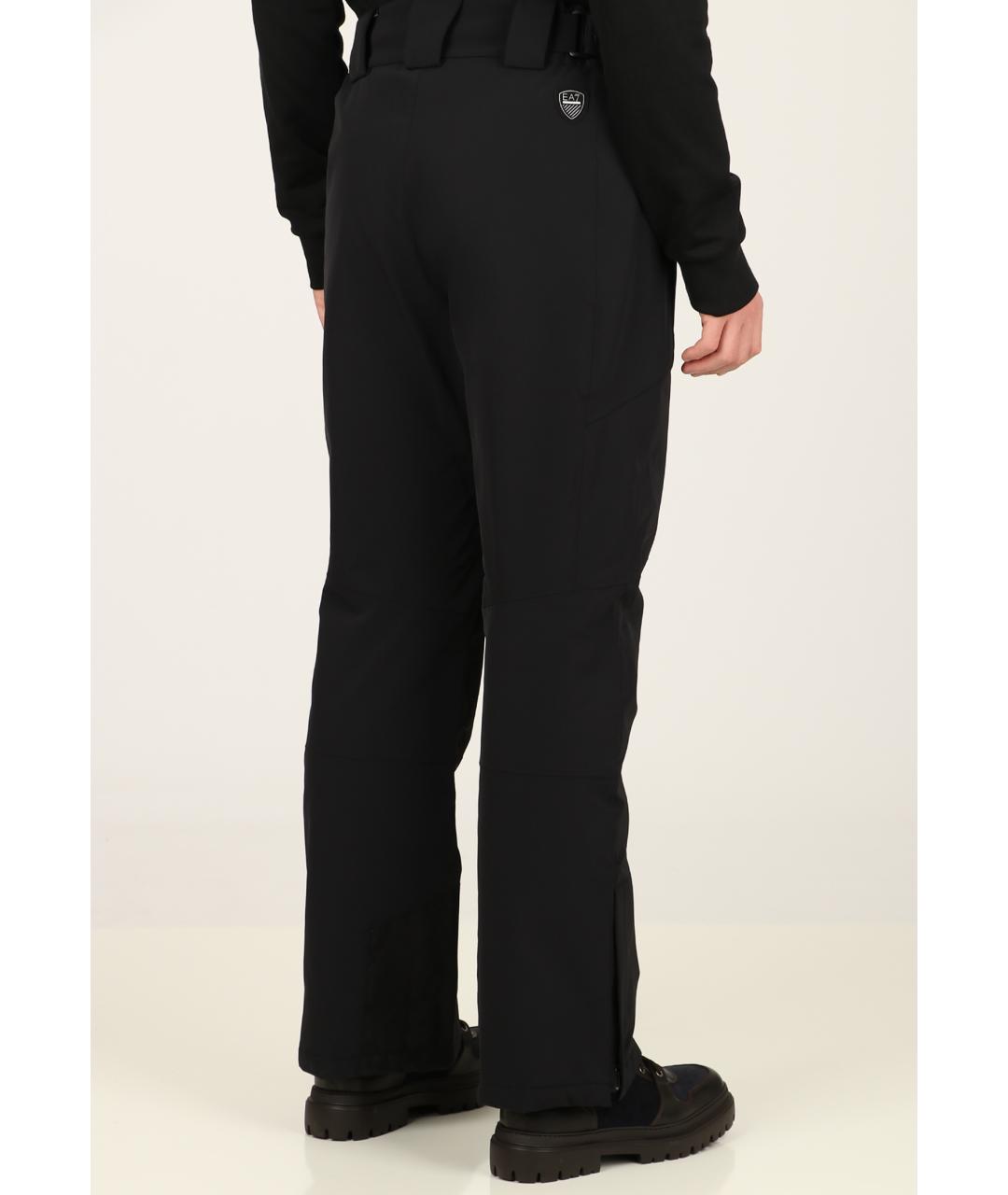 EA7 Черный полиамидовый спортивный костюм, фото 4