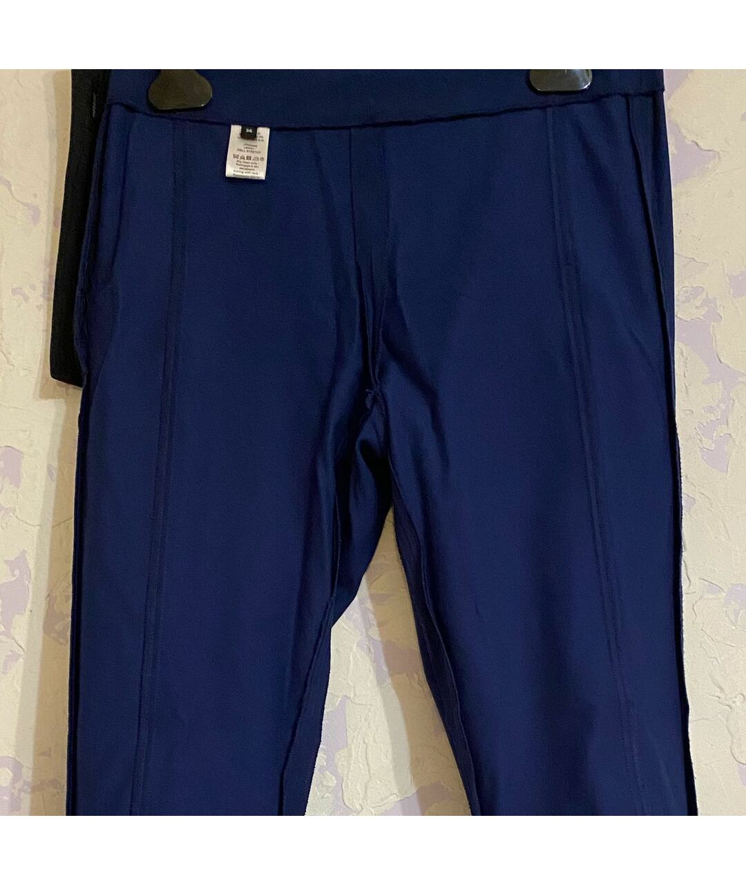 JOSEPH Синие хлопко-эластановые прямые брюки, фото 3