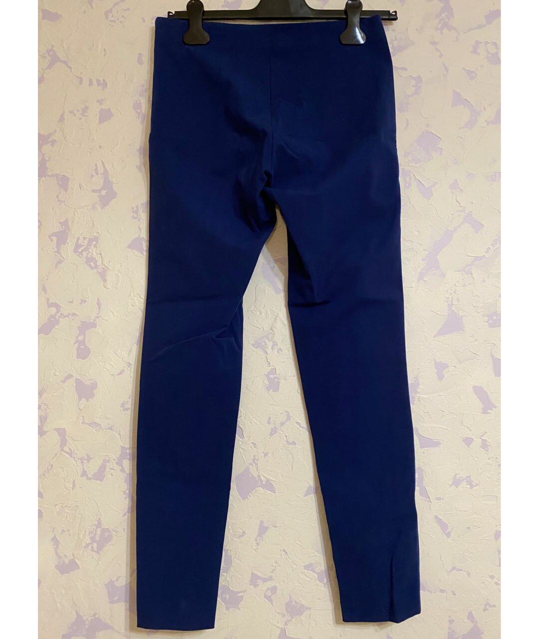 JOSEPH Синие хлопко-эластановые прямые брюки, фото 2