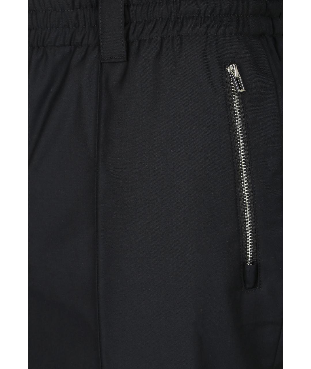EMPORIO ARMANI Синие полиэстеровые повседневные брюки, фото 4