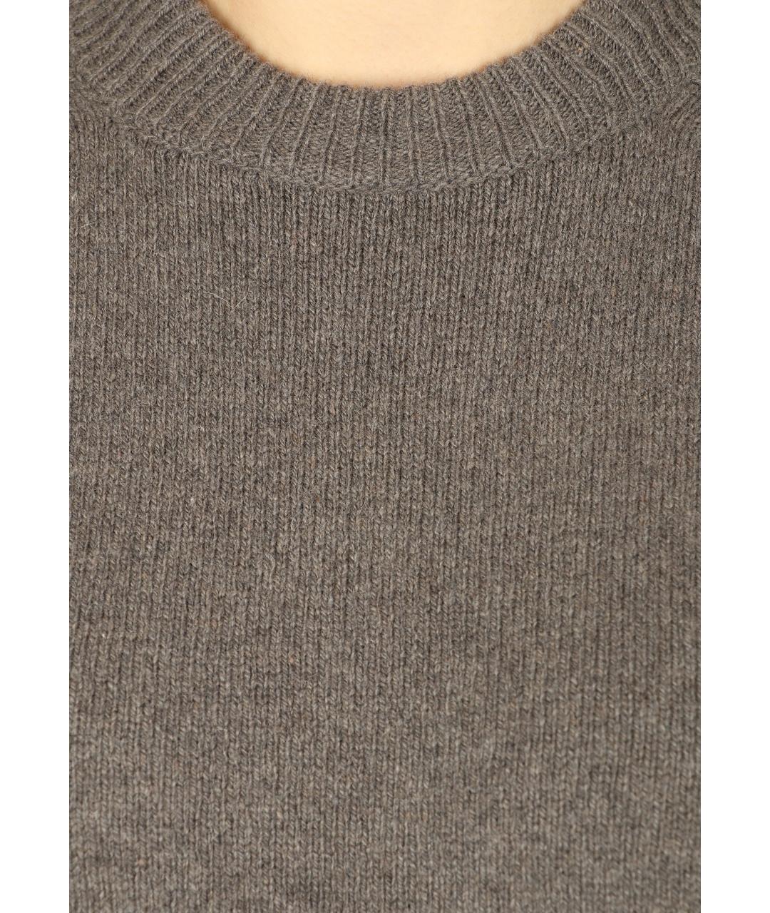 RICK OWENS Серый кашемировый джемпер / свитер, фото 4