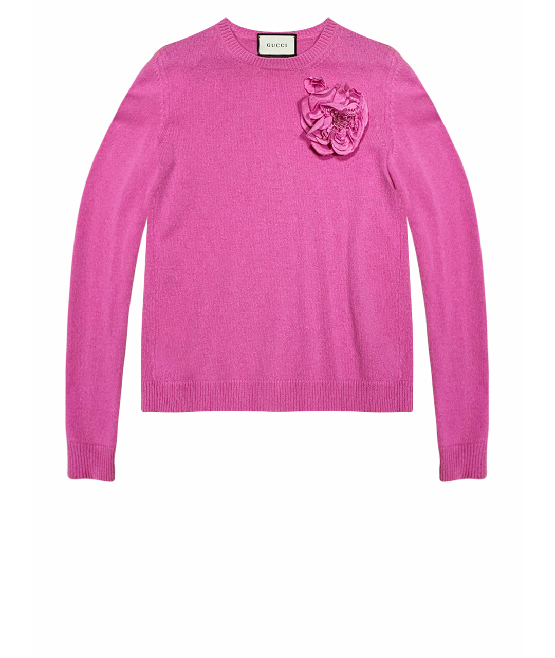 GUCCI Розовый шерстяной джемпер / свитер, фото 1