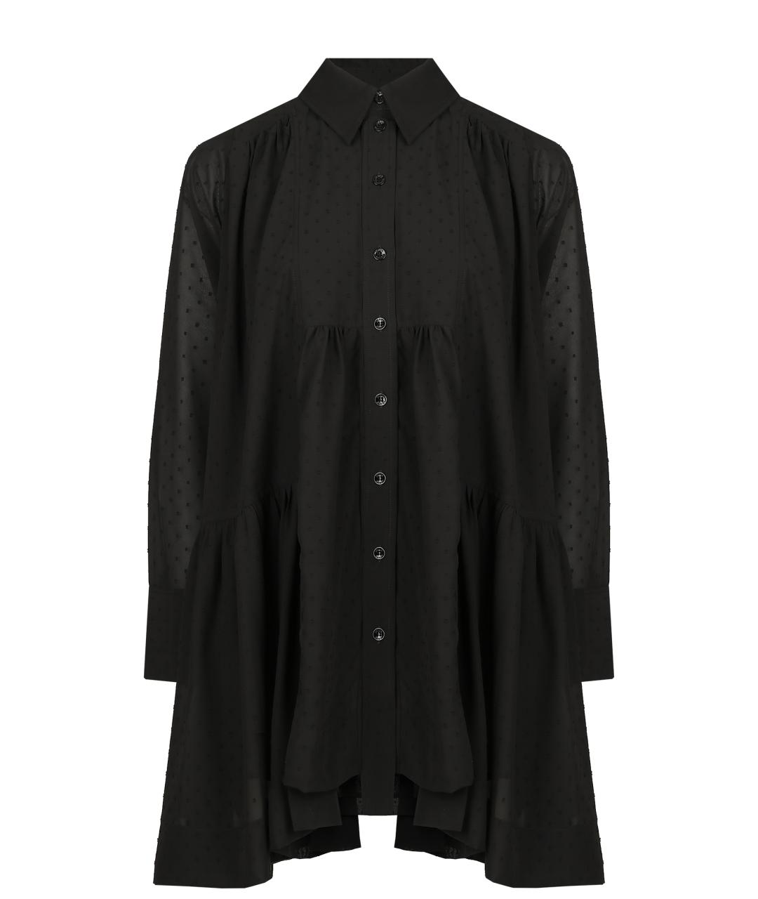 GANNI Черное полиэстеровое повседневное платье, фото 1