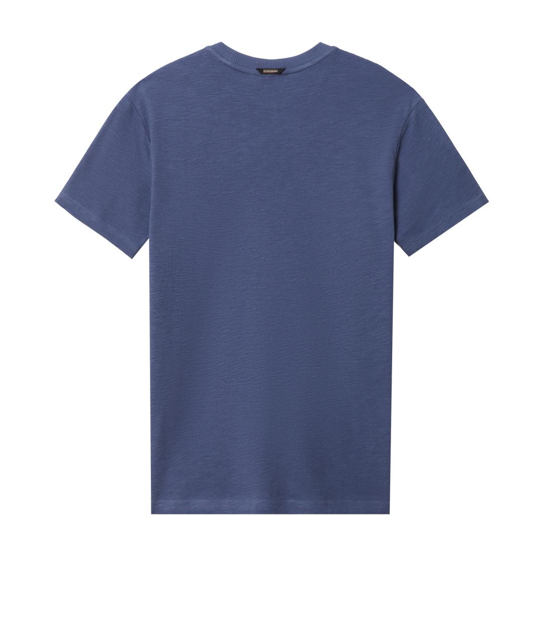 NAPAPIJRI Синяя хлопковая футболка, фото 2
