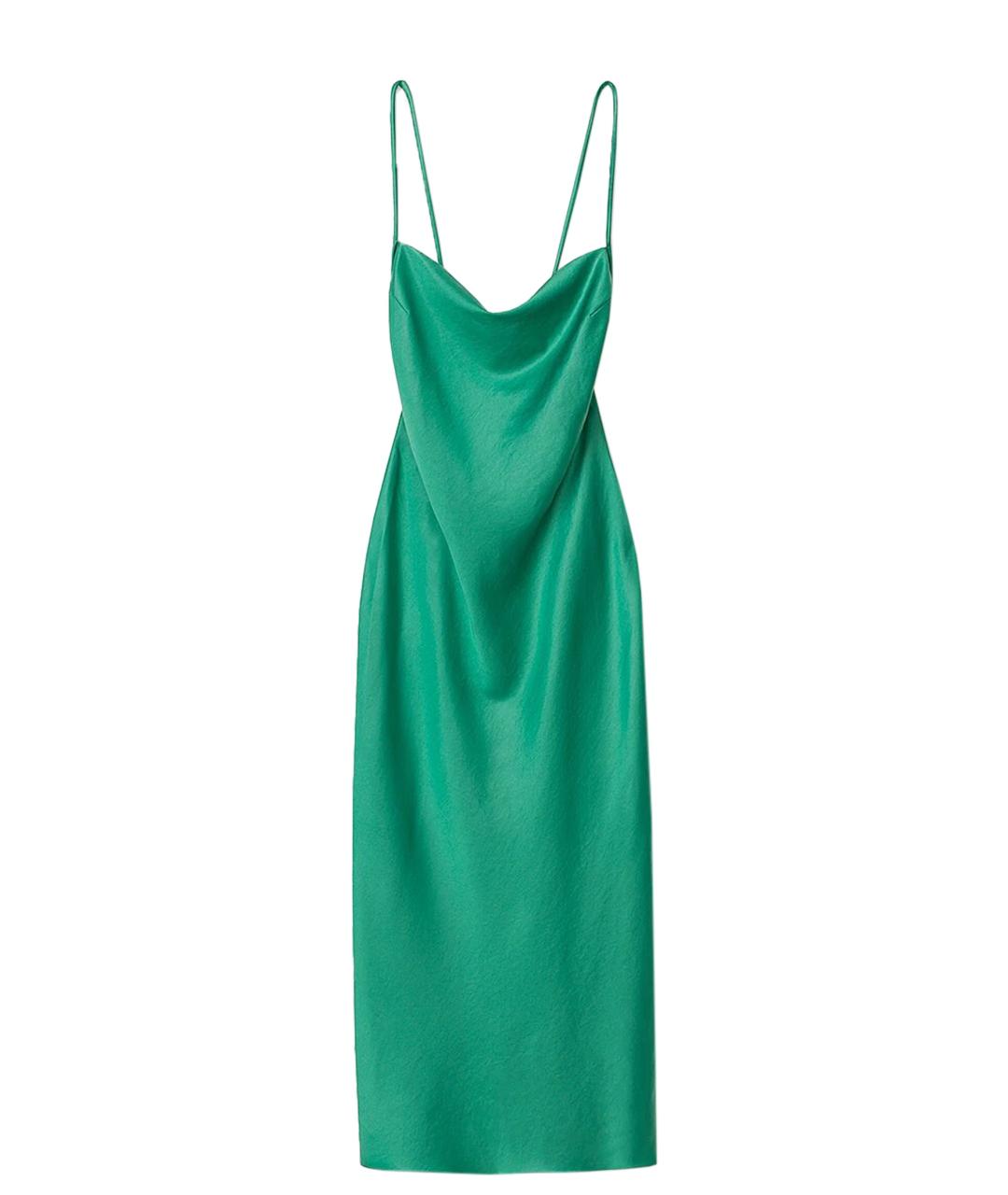 NANUSHKA Зеленые полиэстеровое коктейльное платье, фото 1