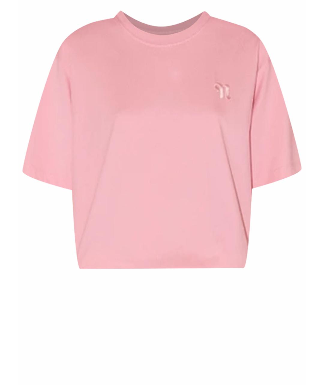 NANUSHKA Розовая хлопковая футболка, фото 1
