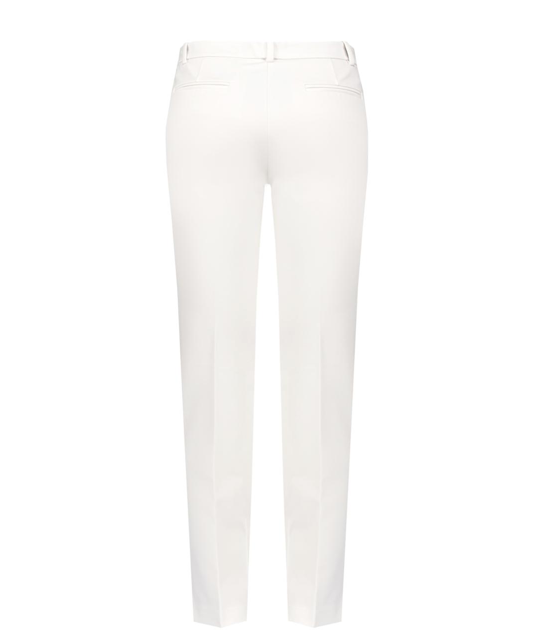 PINKO Белые вискозные прямые брюки, фото 2