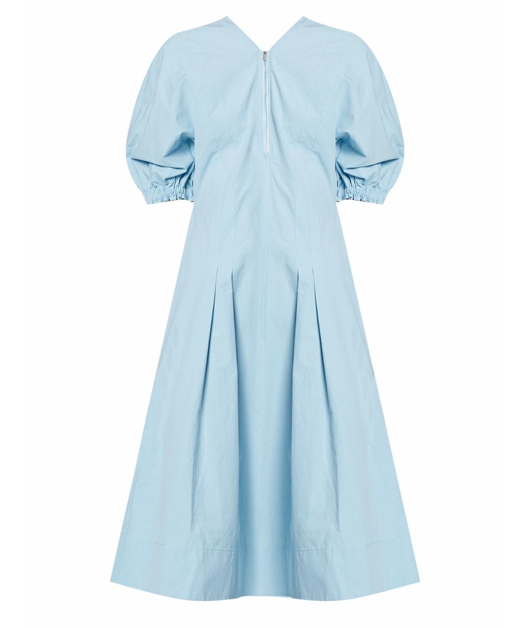 PROENZA SCHOULER Голубое хлопковое платье, фото 1