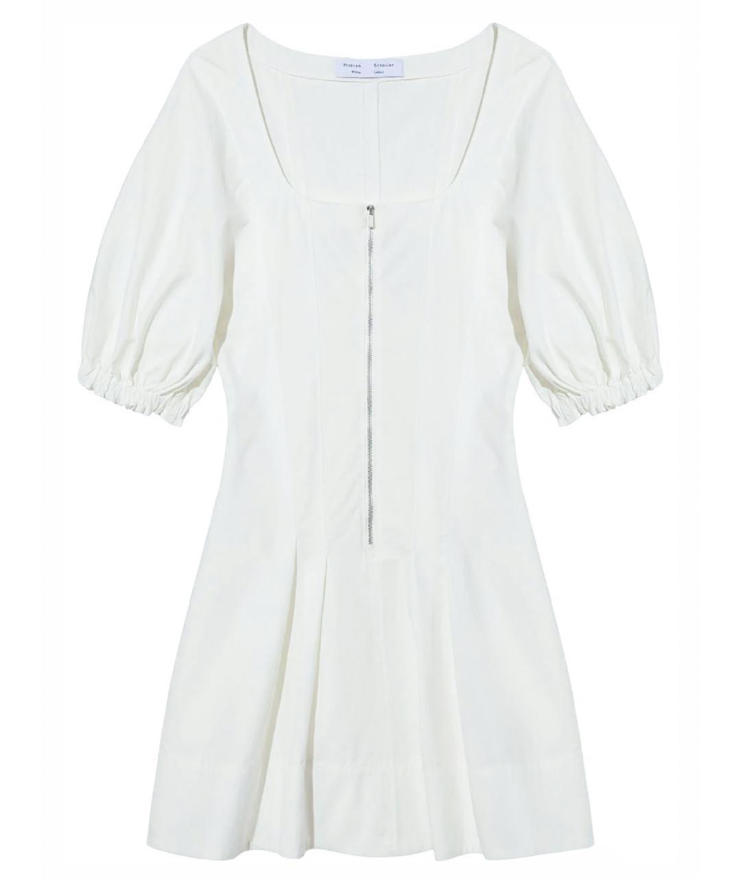 PROENZA SCHOULER Белое хлопковое платье, фото 1