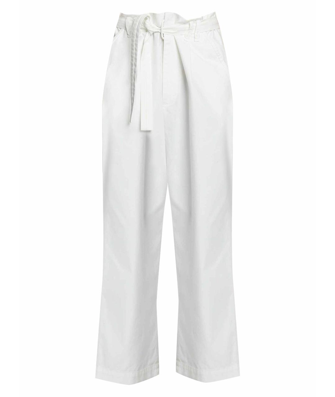 PROENZA SCHOULER Белые хлопковые брюки широкие, фото 1