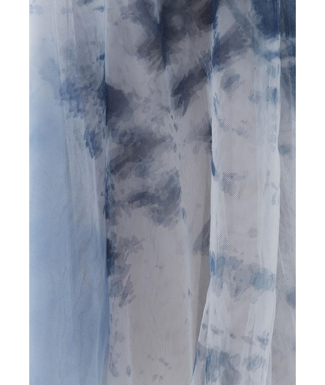FABIANA FILIPPI Синяя полиамидовая юбка миди, фото 5