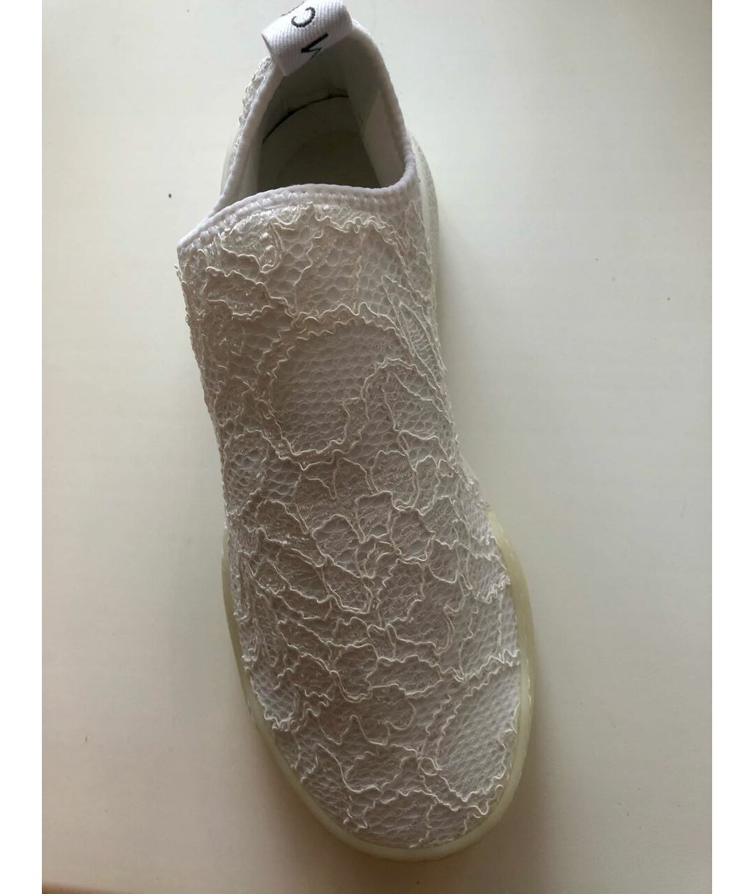 STELLA MCCARTNEY Белые текстильные кроссовки, фото 3
