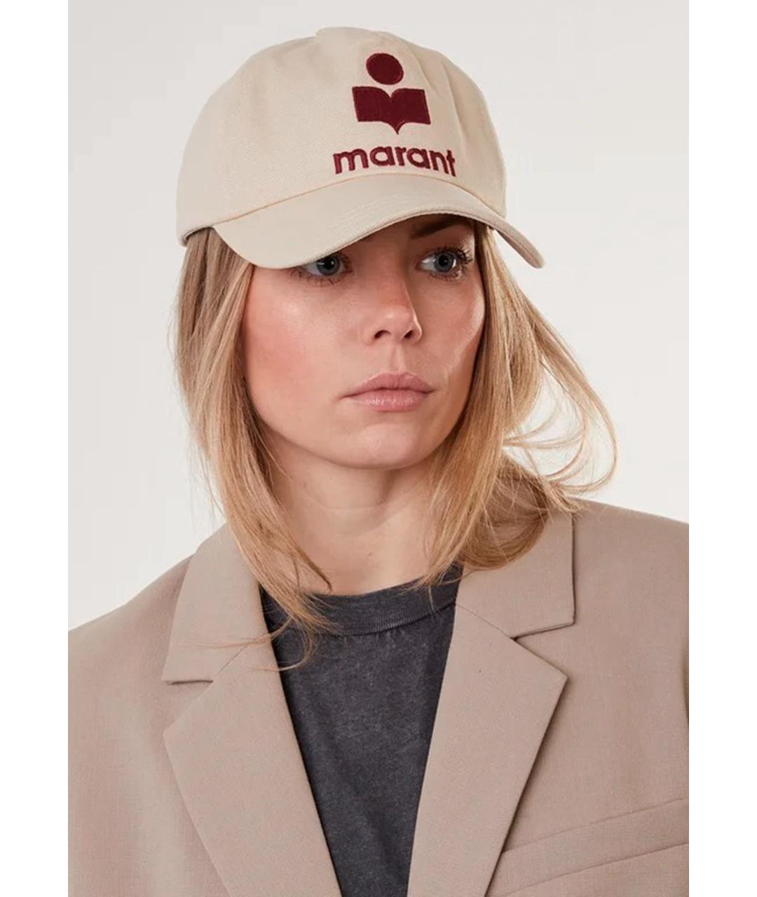 ISABEL MARANT Красная хлопковая кепка, фото 3