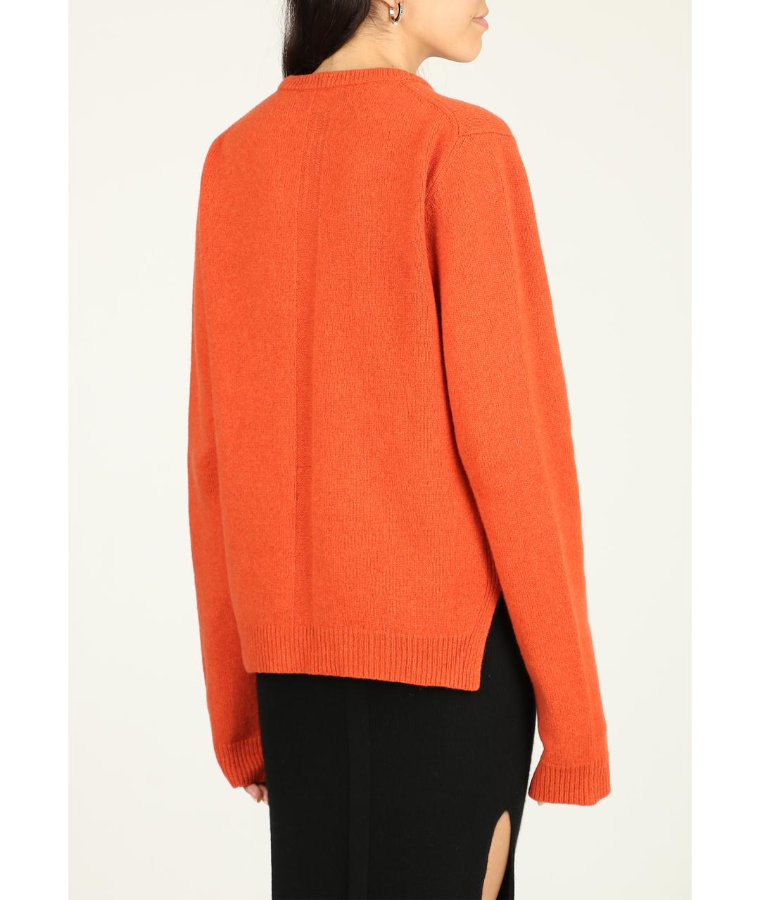 RICK OWENS Оранжевый кашемировый джемпер / свитер, фото 3