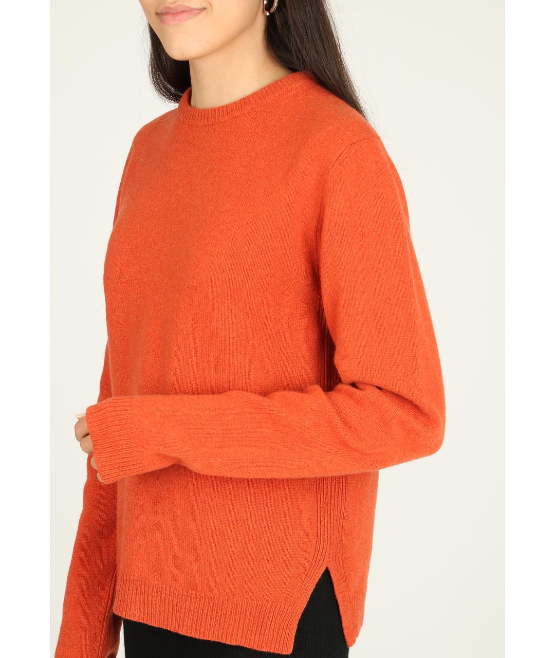 RICK OWENS Оранжевый кашемировый джемпер / свитер, фото 4