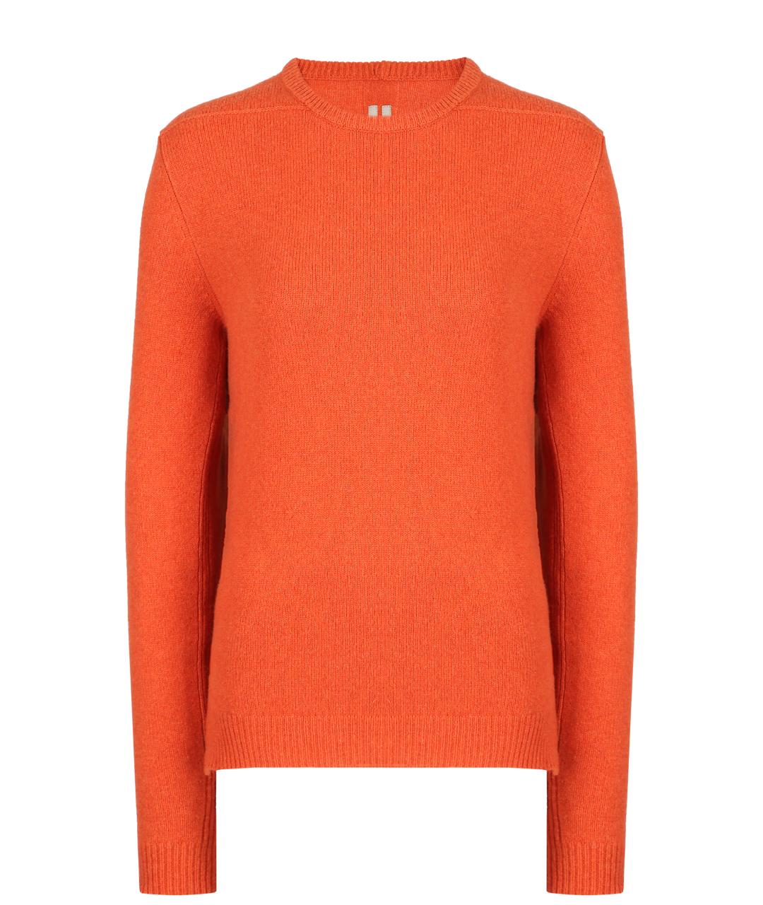 RICK OWENS Оранжевый кашемировый джемпер / свитер, фото 1
