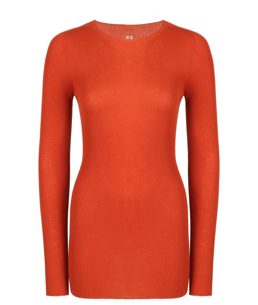 RICK OWENS Оранжевый кашемировый джемпер / свитер, фото 1