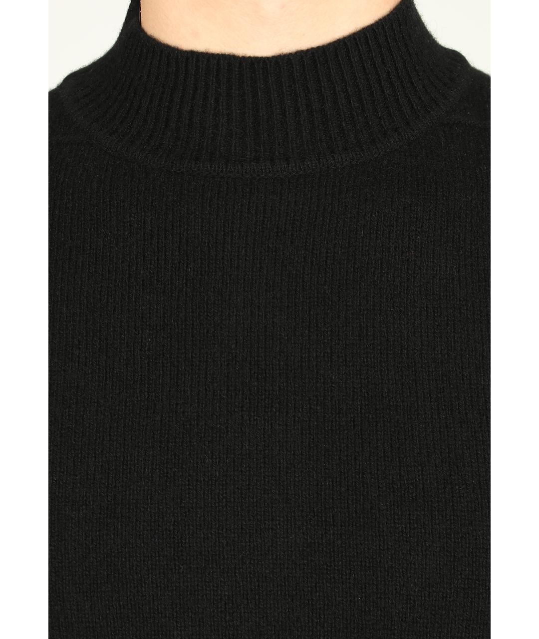 RICK OWENS Черный кашемировый джемпер / свитер, фото 4