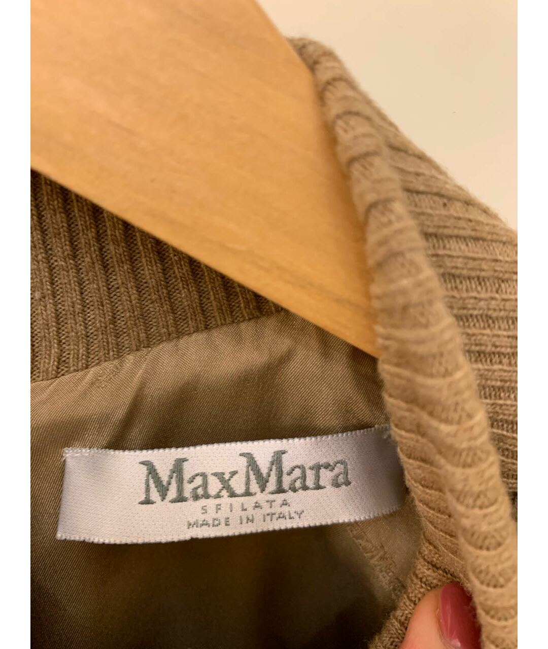 MAX MARA Бежевое шерстяное платье, фото 3