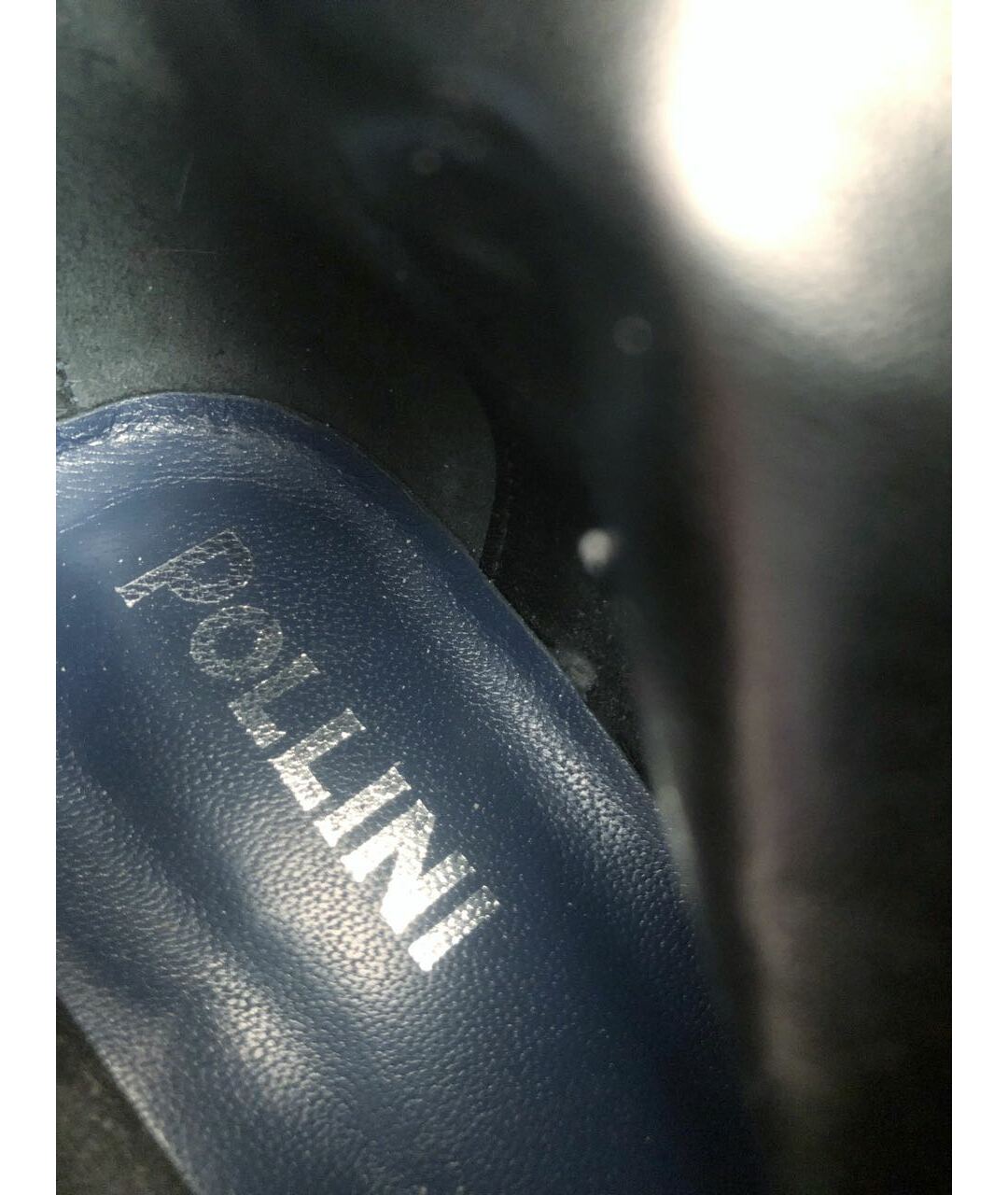 POLLINI Темно-синие замшевые сапоги, фото 5