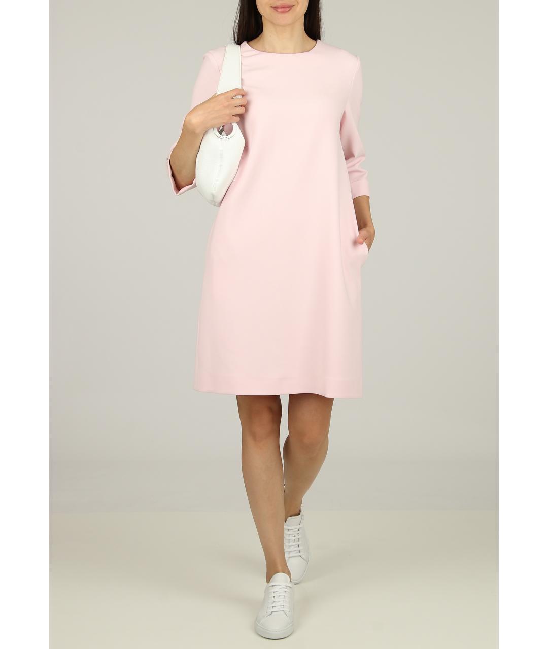 PESERICO Розовое полиэстеровое платье, фото 3