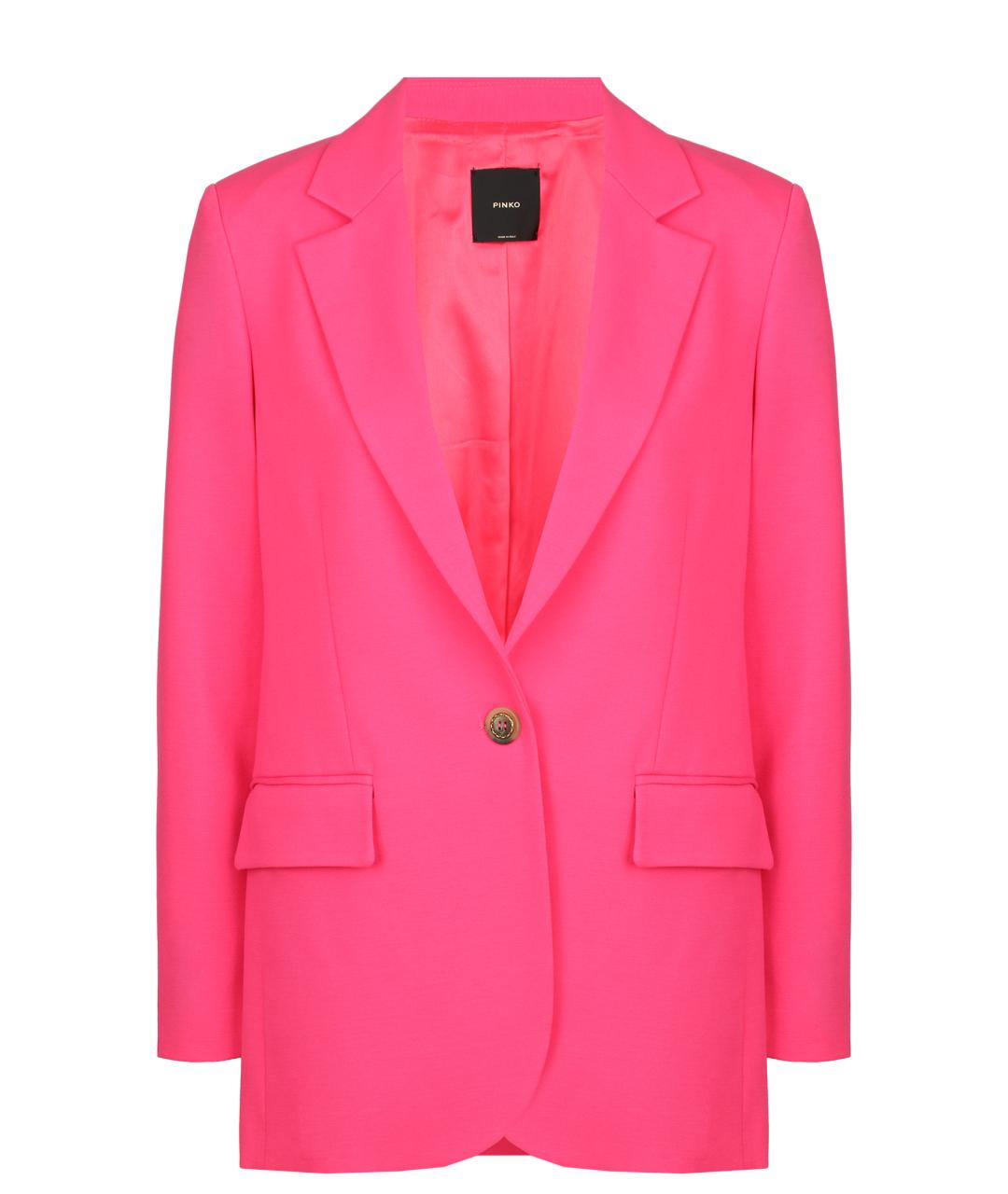 PINKO Розовый полиэстеровый жакет/пиджак, фото 1