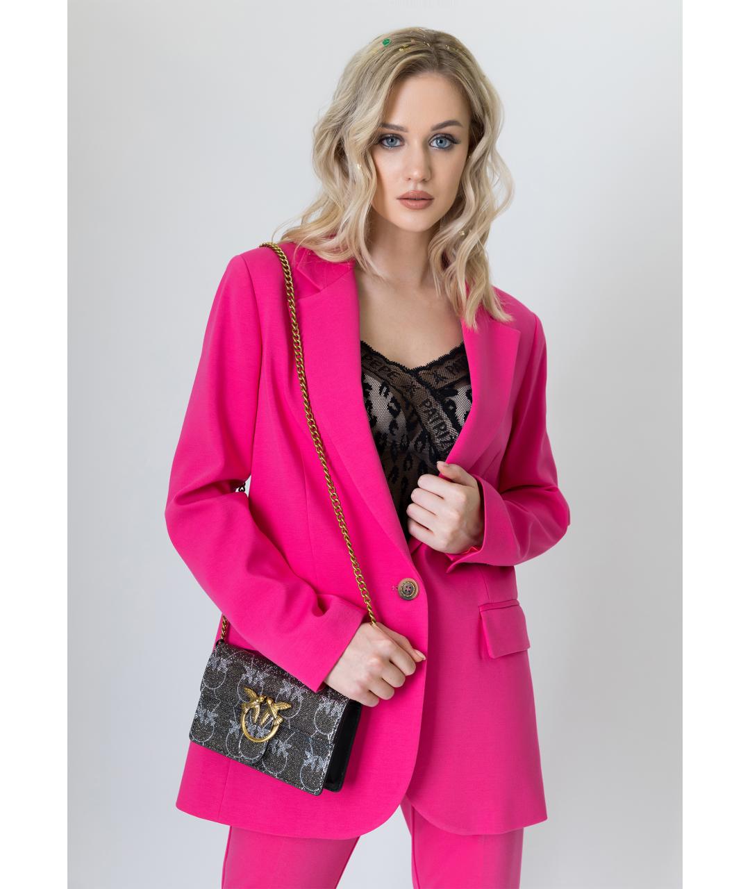 PINKO Розовый полиэстеровый жакет/пиджак, фото 2